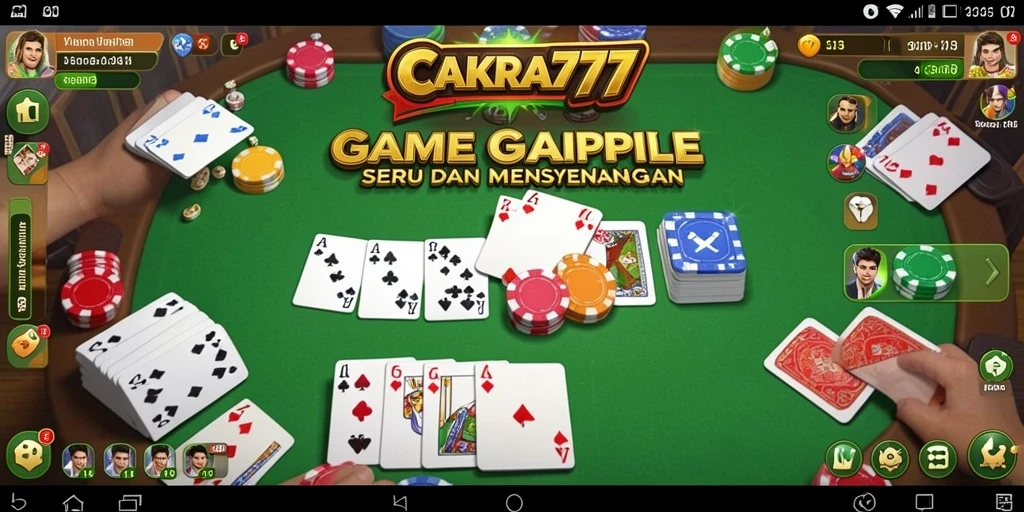 Tampilan gameplay CAKRA777 yang menarik dan seru di lapangan Gaple.