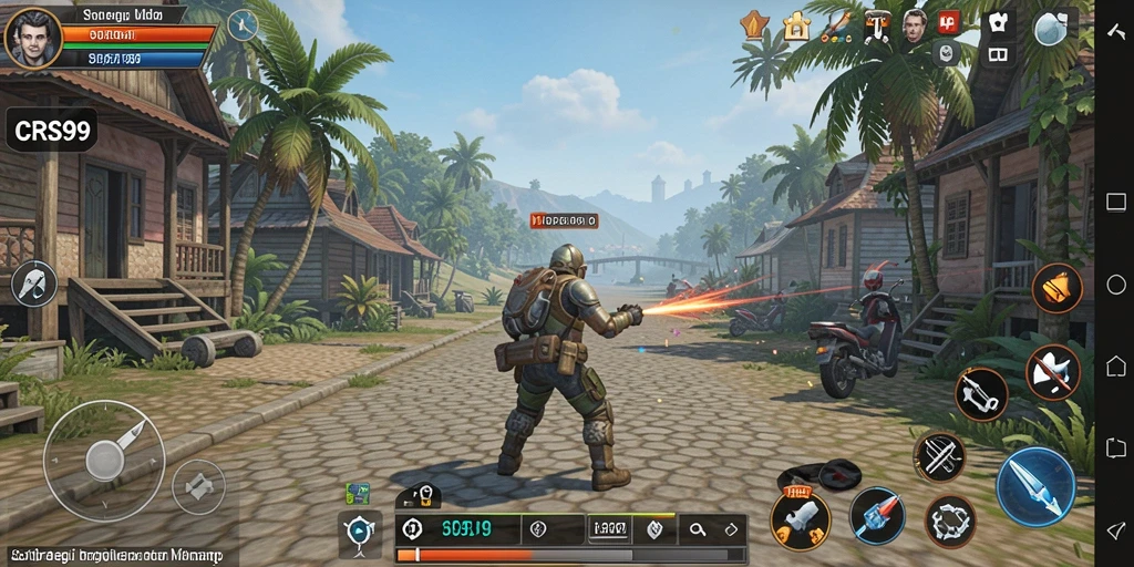 Tampilan gameplay menegangkan dalam CRS99 saat merancang strategi kemenangan.