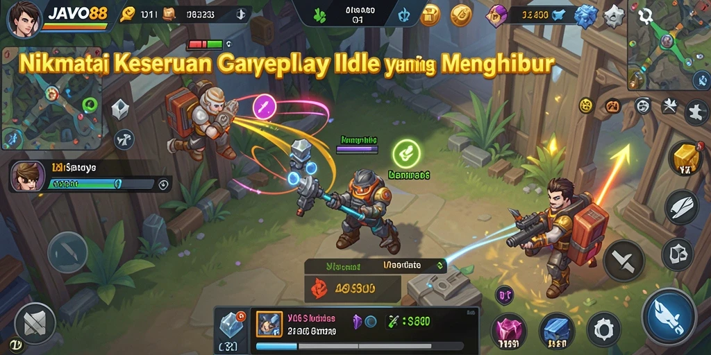 Gameplay <strong>JAVO88</strong> dengan mekanisme Idle yang adiktif.