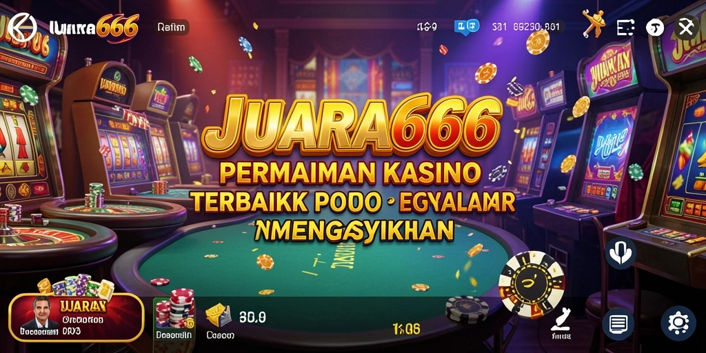 Screenshot JUARA666 menampilkan grafik kasino yang menawan dan gameplay yang mengasyikkan.