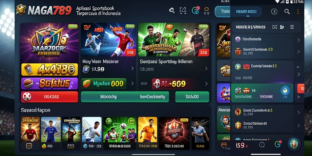 Tampilan antarmuka <strong>NAGA789</strong> saat memasang taruhan pada olahraga pilihan.