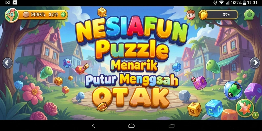 Tampilan gameplay NESIAFUN yang seru dan penuh warna.