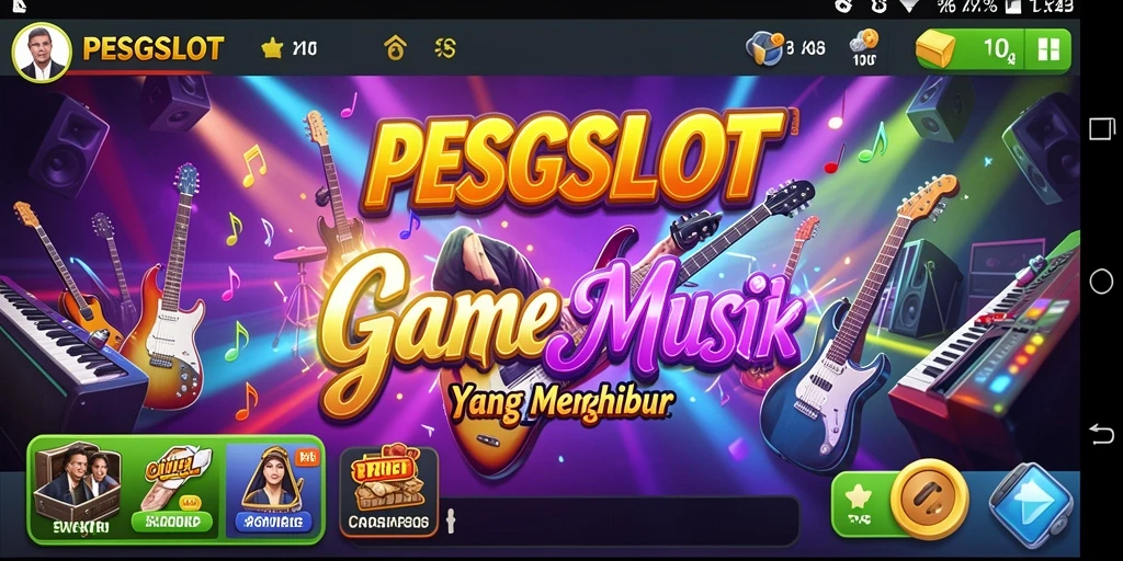 Screenshot gameplay PESGSLOT yang menampilkan aksi seru dalam bermain musik.