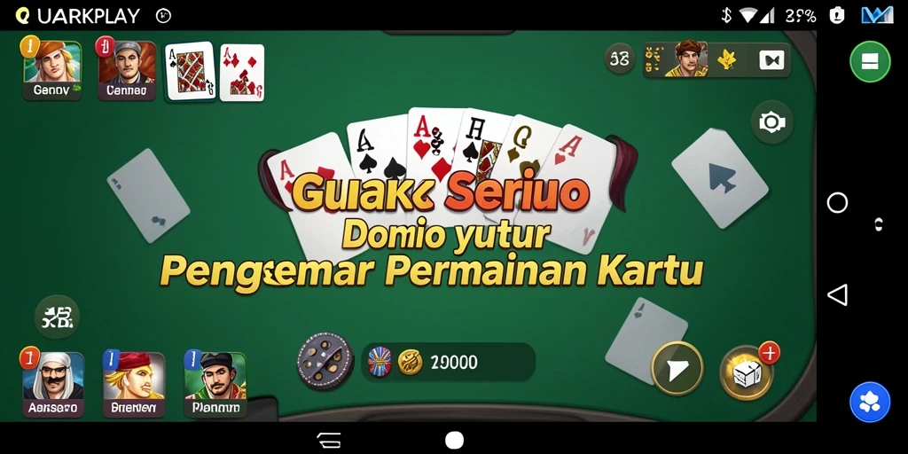 Tampilan gameplay menarik di QUARKPLAY dengan variasi permainan Domino.